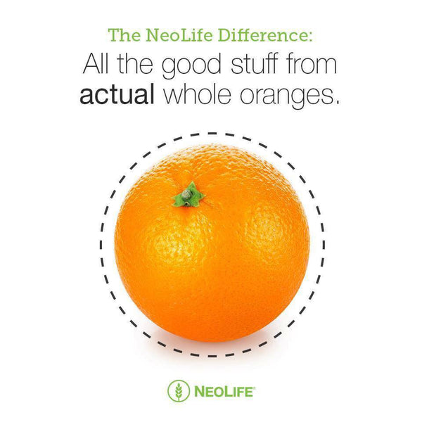 All the good stuff from actual whole oranges